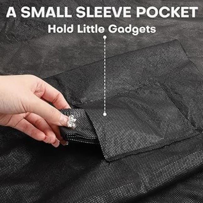 black kimono with pocket